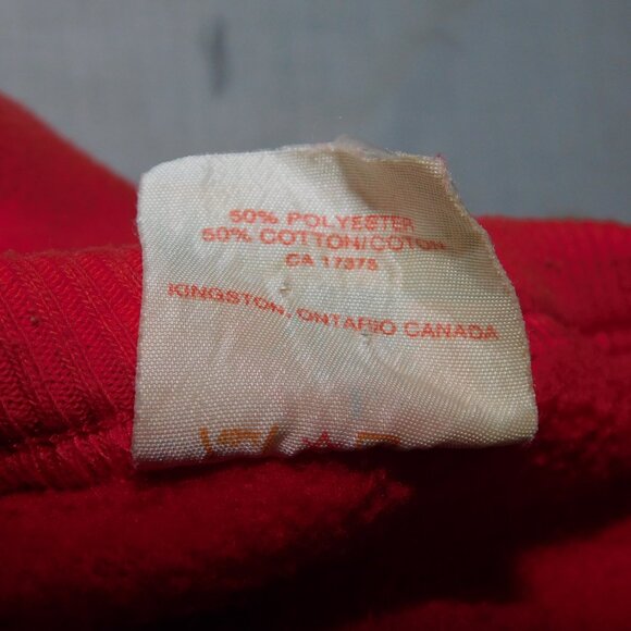 Vintage Marshlands Canada Red Embroidered Loon Bird Crewneck Sweatshirt Mens L - Picture 5 of 7